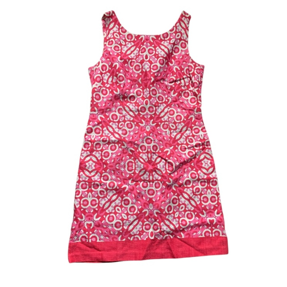 Just…Taylor Pink & White Pattern Preppy Mini Dress 6